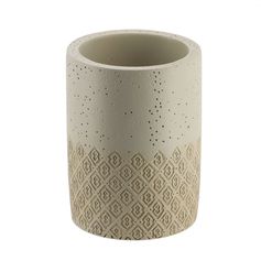 Gobelet naturel polyrésine 10x7.5cm