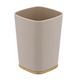 Gobelet salle de bain rubber bambou beige D 7.5cm