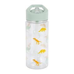 Gourde plastique dinosaure verte