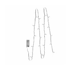 Guirlande 20 led blanches à piles