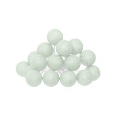 Guirlande lumineuse 16 boules céladon 165cm
