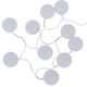 Guirlande lumineuse LED à piles 10 boules blanches D 6cm