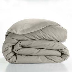 Housse de couette coton 57 fils beige 220x240cm