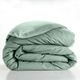 Housse de couette coton 57 fils vert clair 220x240cm