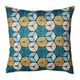 Housse de coussin WAX fleur bleu 40x40cm