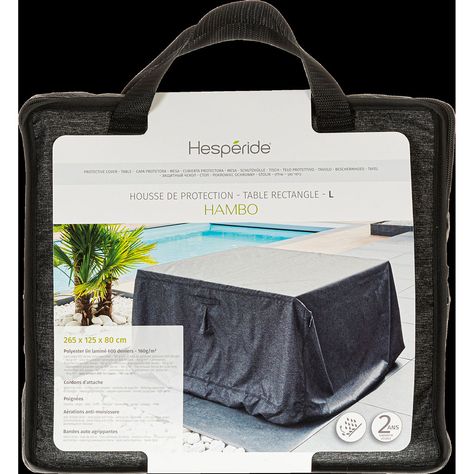 Housse de protection HAMBO pour table rectangulaire L - Hespéride
