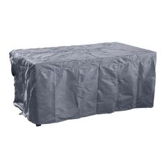 Housse de protection pour table de jardin polyester gris 200x130x60cm