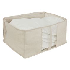 Housse de rangement DRESSY beige 60x45x30cm