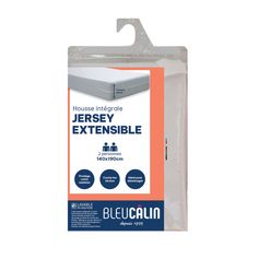 Housse matelas intégrale avec fermeture extensible 140x190cm - BLEU CALIN