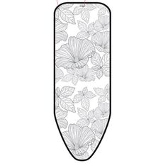 Housse table à repasser flowers noire et blanche taille S 110x40cm
