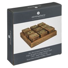 Jeu de morpions en bois 23x23cm