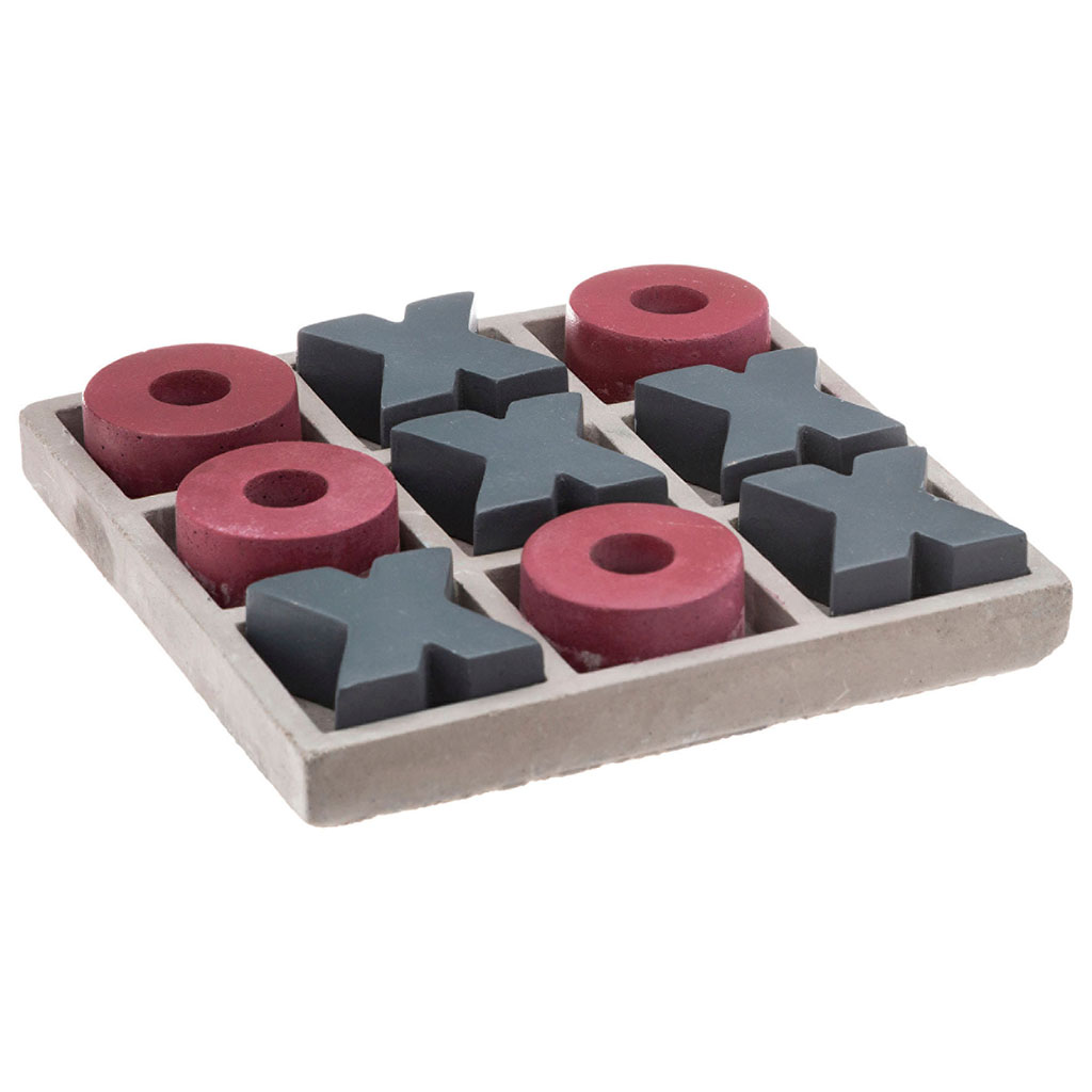 Jeu morpion FRENCH ciment 15cm