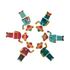 Jeu silhouette singe à habiller 14.4x5.5cm