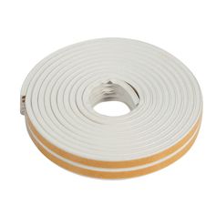 Joint isolant adhésif caoutchouc portes et fenêtres profil E blanc 9mm