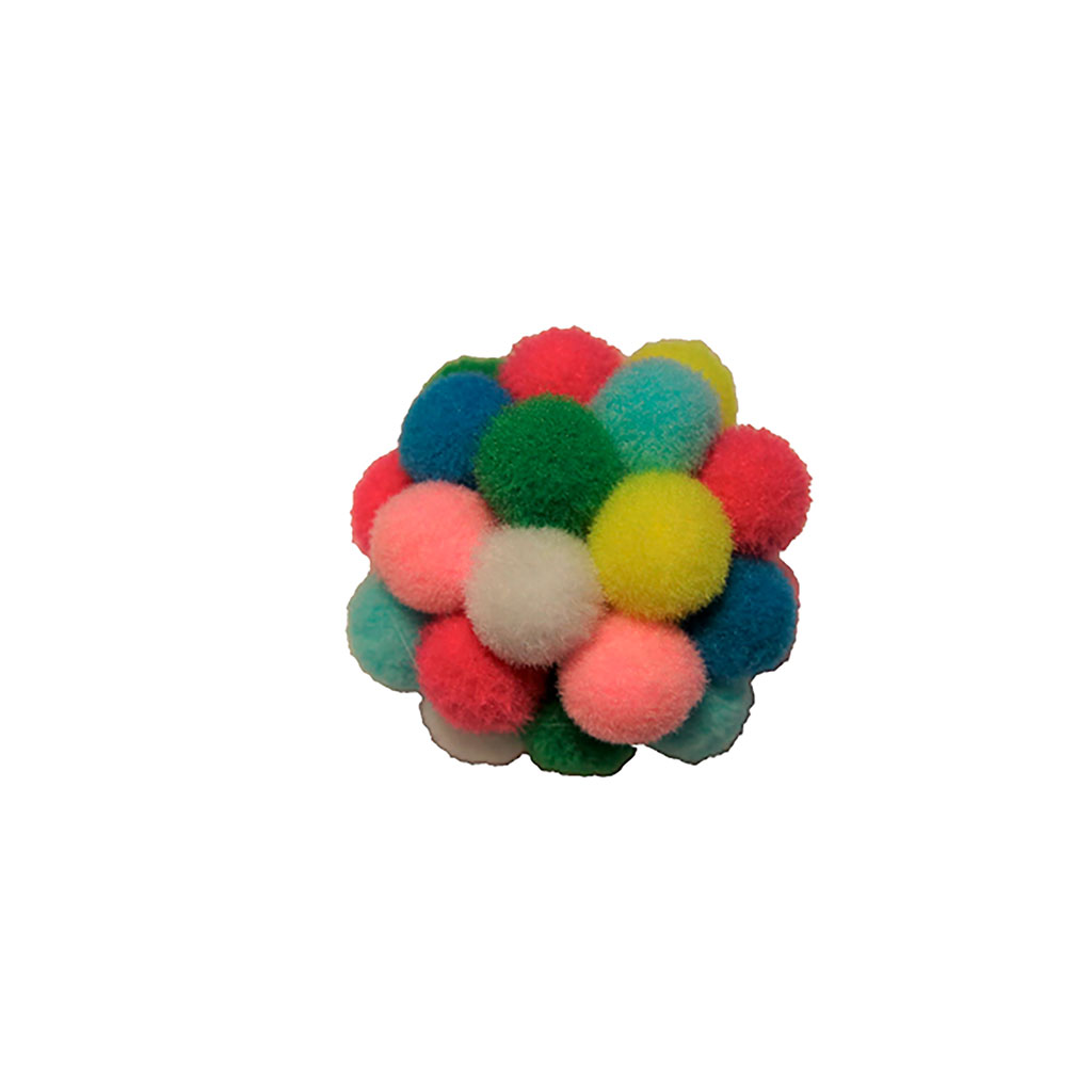 Jouet pour chat balle multicolore 4cm