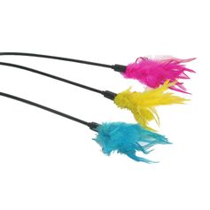 Jouet pour chat plumeau 60x0.5cm