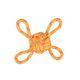 Jouet pour chien corde nœud orange D 11cm