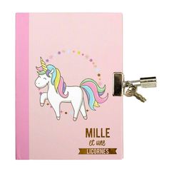 Journal intime licorne et cadenas