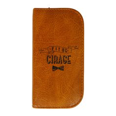 Kit de cirage et trousse marron 8.5x16x5cm