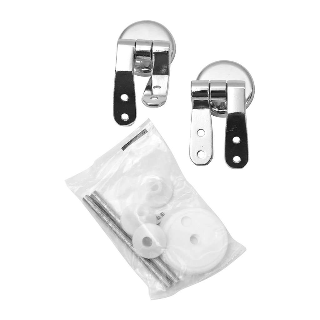 Kit de fixation abattant toilette attaches zinc et visserie - Centrakor