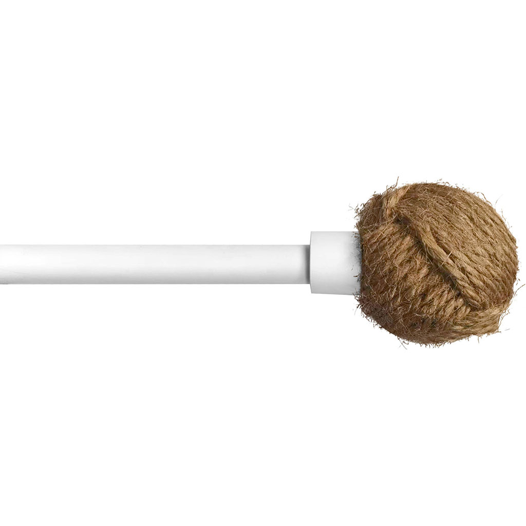 Kit de tringle extensible embout ADA avec corde blanc 130-240cm