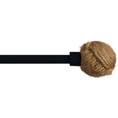 Kit de tringle extensible embout ADA avec corde noir mat 130-240cm