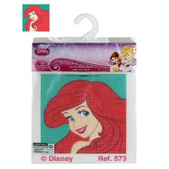 Kit point de croix Disney La Petite Sirène 12x12cm