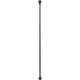 Kit tringle extensible et embout en métal et aluminium gris noir 210-380cm