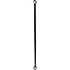 Kit tringle extensible et embout FLORENCE graphite 210-380cm