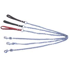 Laisse chaine et poignée cuir 1.5x120cm