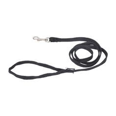 Laisse fine noire chien 120cm
