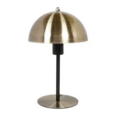 Lampe à poser champignon métal doré H 31cm