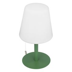 Lampe à poser extérieur acier vert olive D 16x30cm