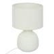 Lampe à poser LALI tissu blanc H 43cm