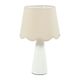 Lampe à poser MATHILDE céramique blanc H 34cm
