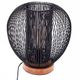 Lampe à poser métal fil noire H 27cm