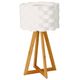 Lampe bambou et plastique H 55cm