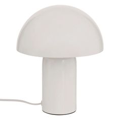 Lampe champignon à poser LITO blanche H 24.5cm