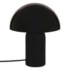 Lampe champignon à poser LITO noire H 24.5cm