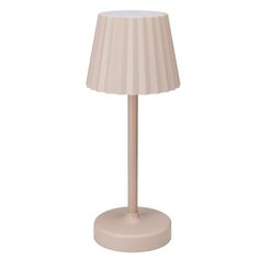 Lampe de table à poser beige H 26cm