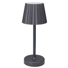 Lampe de table à poser grise H 26cm