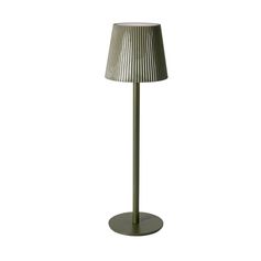 Lampe de table à poser rechargeable vert olive H 38cm