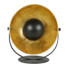 Lampe en métal noir et doré ESO H 37cm