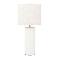 Lampe ISAURE céramique blanc H 44cm