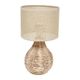 Lampe rotin naturel D 17x30.5cm