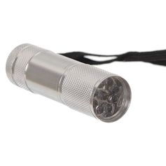 Lampe torche aluminium 9 LEDs 2.5x9cm