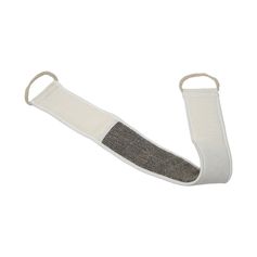 Lanière de massage exfoliante crème et taupe 11x62cm