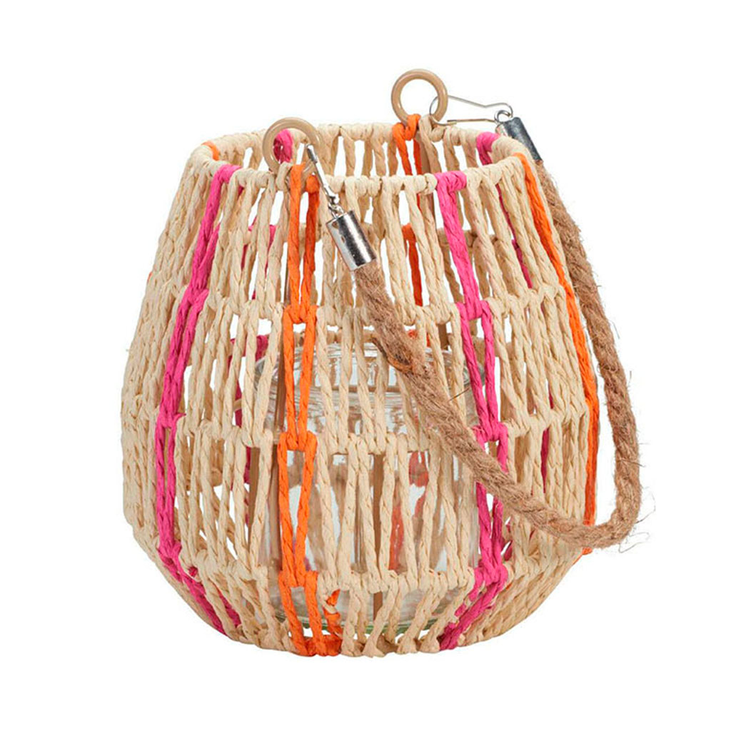 Lanterne corde 16x16cm