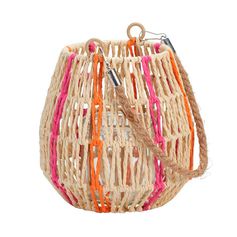 Lanterne corde 16x16cm