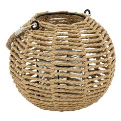 Lanterne ronde MATY naturelle H15 cm